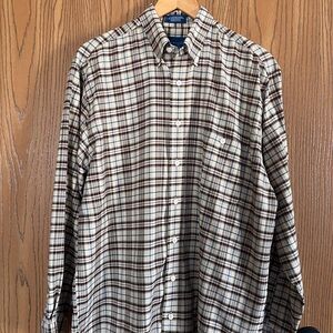 TownCraft Sz Medium Tall Vintage Men’s Long Slv Shirt Button Down Wrinkle Free